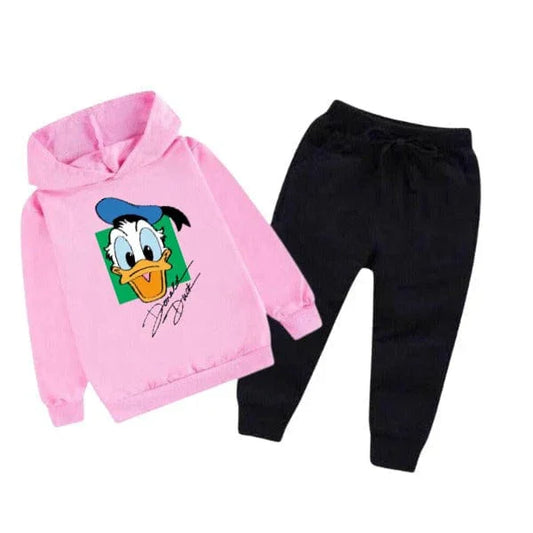 Kids Winter Printed Fleece Tracksuit | Donald Designs - The Storvia Designers