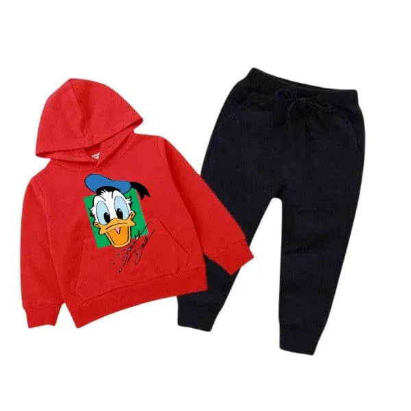 Kids Winter Printed Fleece Tracksuit | Donald Designs - The Storvia Designers
