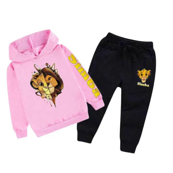 Kids Winter Printed Fleece Tracksuit | Simba Designs - The Storvia Designers