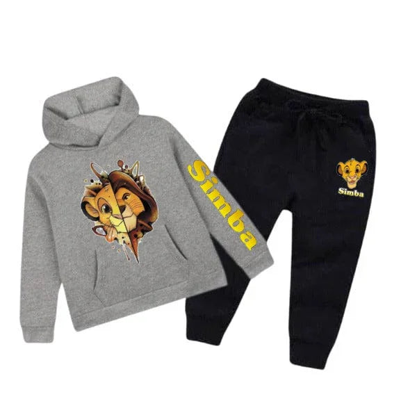 Kids Winter Printed Fleece Tracksuit | Simba Designs - The Storvia Designers
