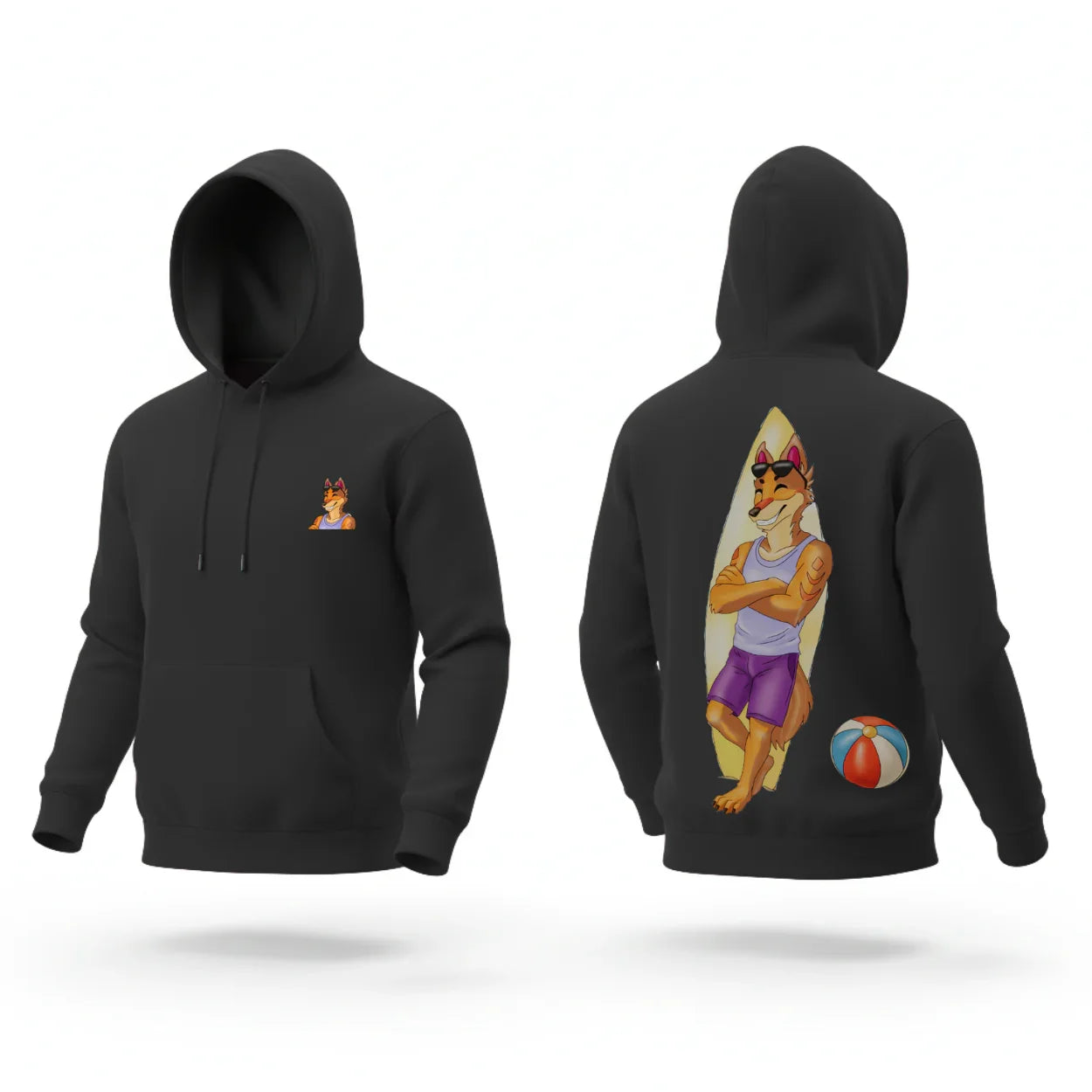 Storvia Special Edition Hoodie – Surfer Wolf - The Storvia Designers
