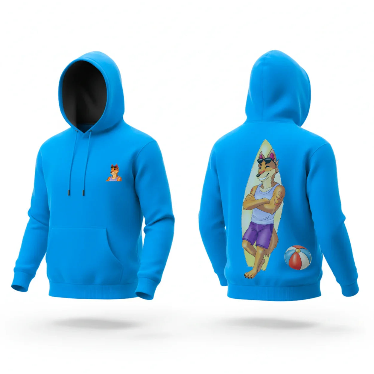 Storvia Special Edition Hoodie – Surfer Wolf - The Storvia Designers
