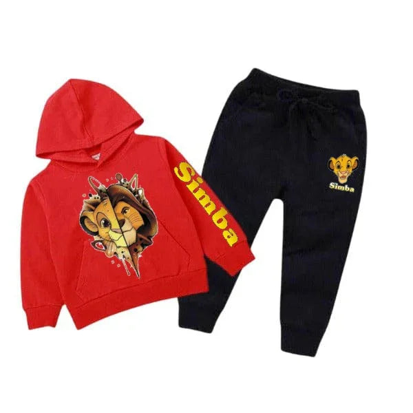 Kids Winter Printed Fleece Tracksuit | Simba Designs - The Storvia Designers