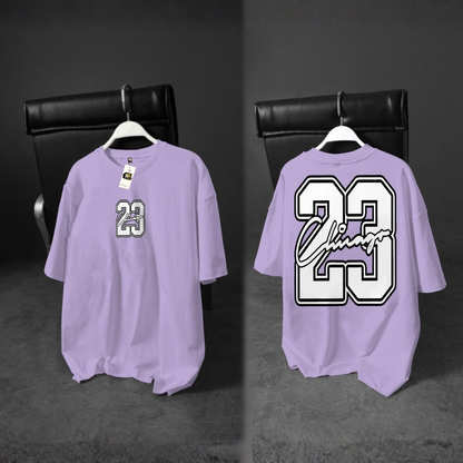 Drop Shoulder T-Shirt | Summer PC Jersey DTF Print