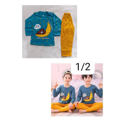 Kids Soft Jersey Night Suit – Comfortable Sleepwear - The Storvia Designers