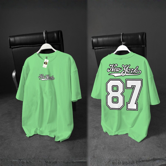 Drop Shoulder T-Shirt | Summer PC Jersey DTF Print