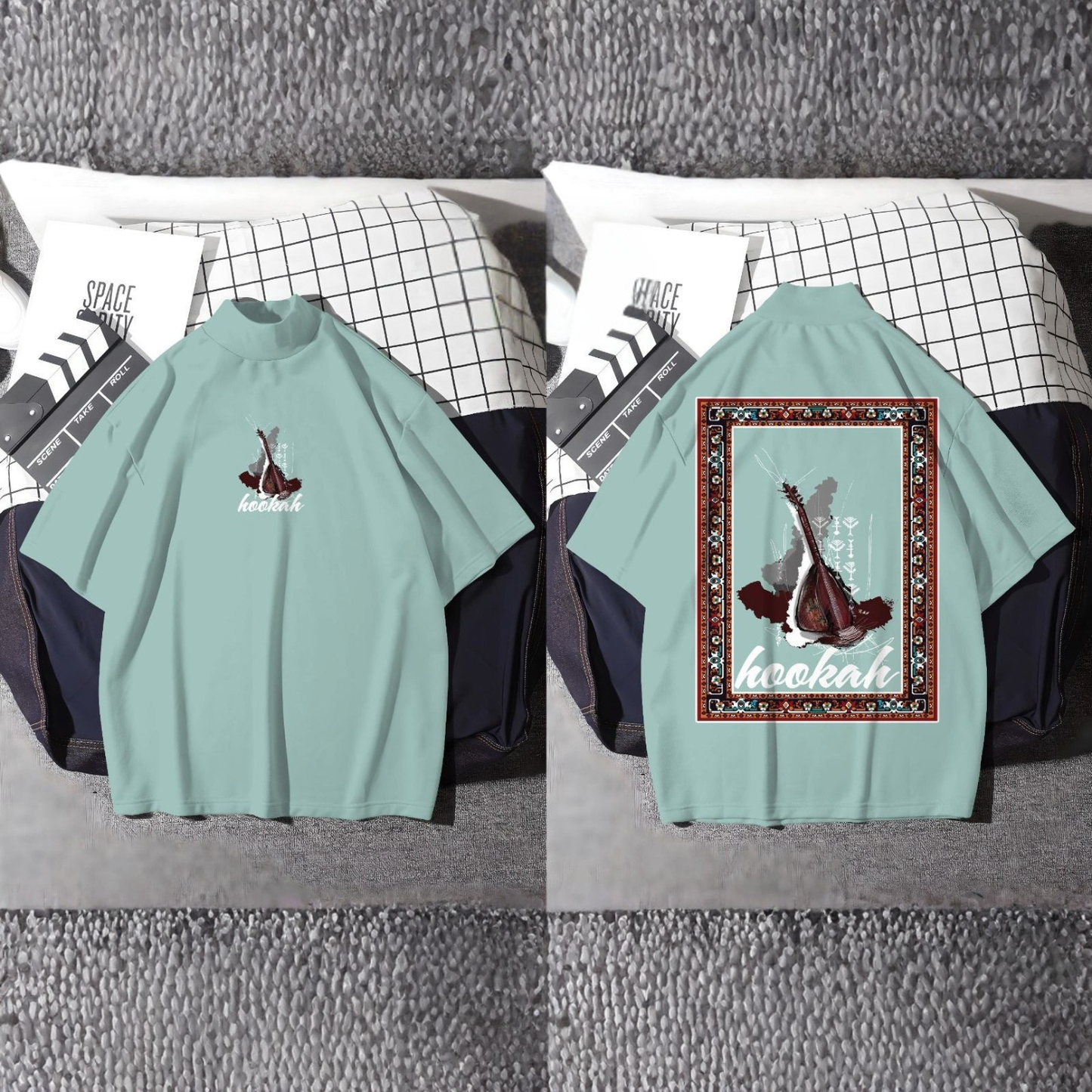 Drop Shoulder T-Shirt | Summer PC Jersey DTF Print