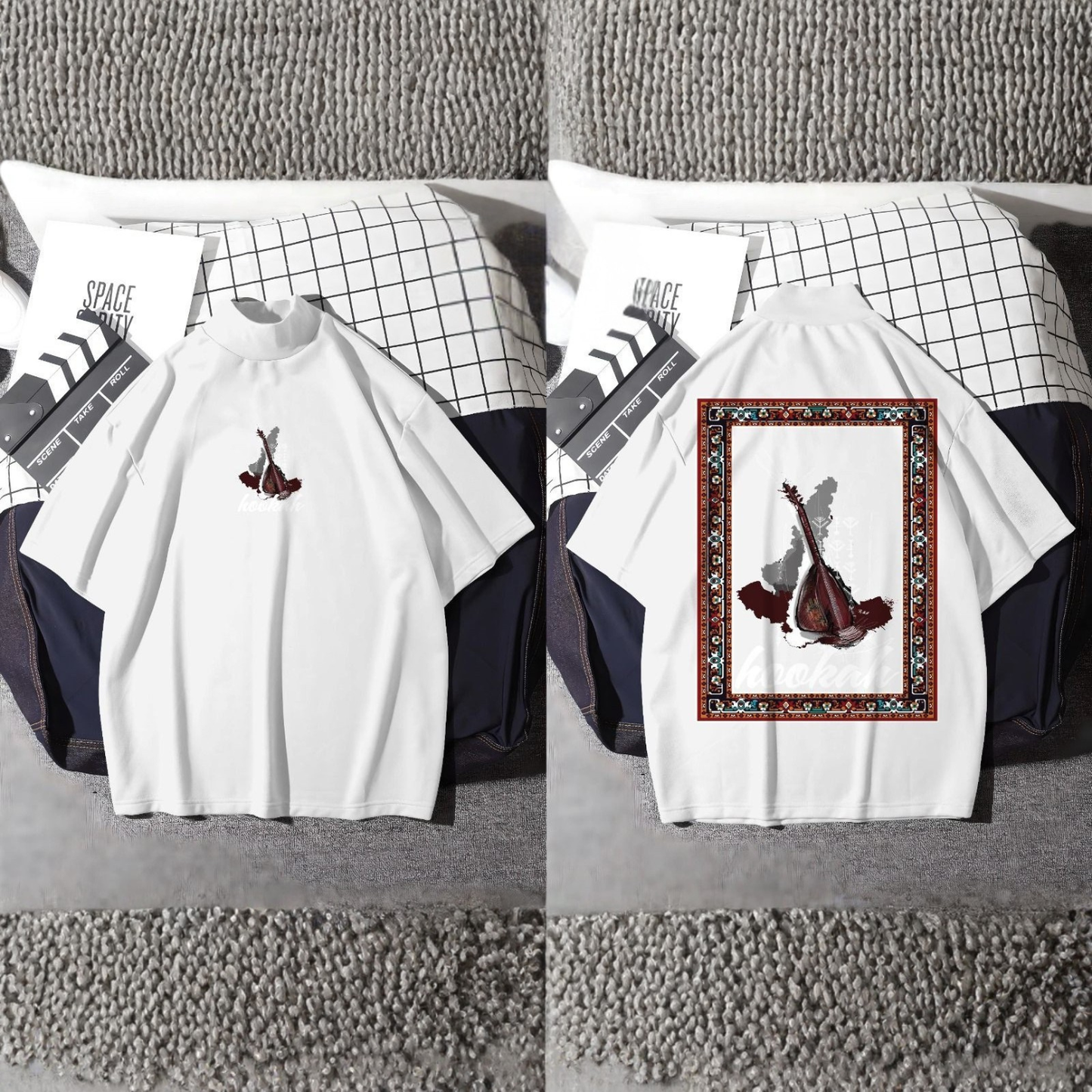 Drop Shoulder T-Shirt | Summer PC Jersey DTF Print