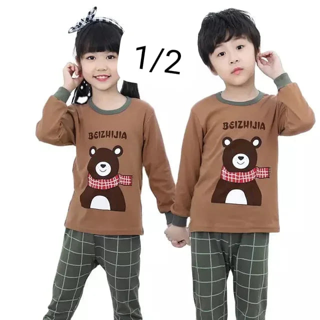 Kids Soft Jersey Night Suit – Comfortable Sleepwear - The Storvia Designers