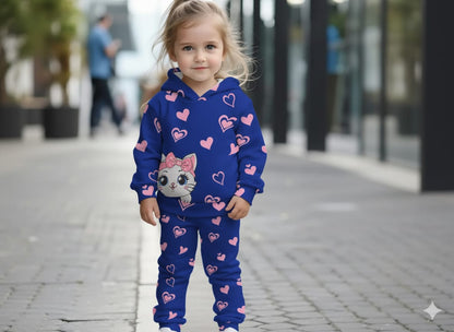 Kids Winter Printed Tracksuit – Hoodie & Trouser - The Storvia Designers