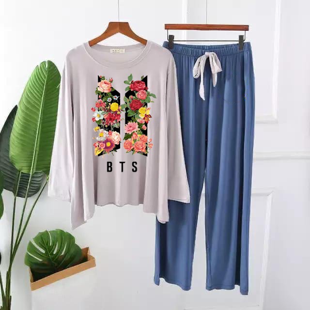 BTS Printed Lounge Wear – Comfortable Jersey Fabric - The Storvia Designers