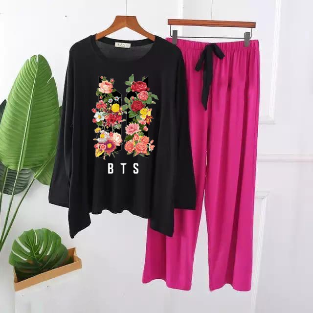 BTS Printed Lounge Wear – Comfortable Jersey Fabric - The Storvia Designers
