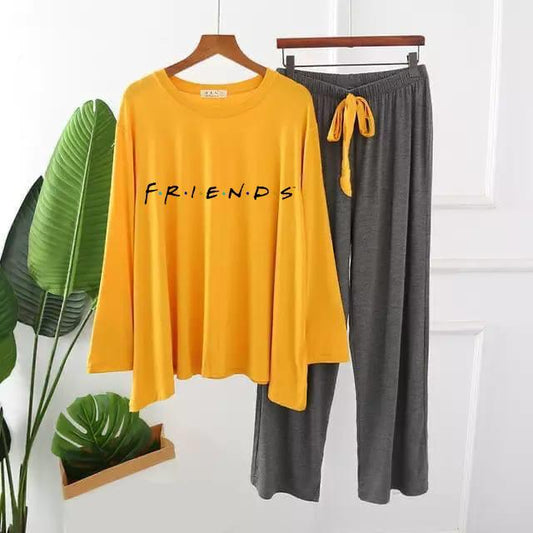 Friends Printed Lounge Wear – Comfortable Jersey Fabric - The Storvia Designers