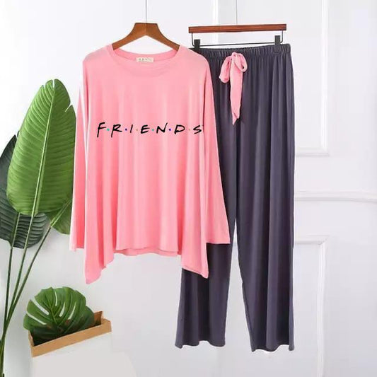 Friends Printed Lounge Wear – Comfortable Jersey Fabric - The Storvia Designers