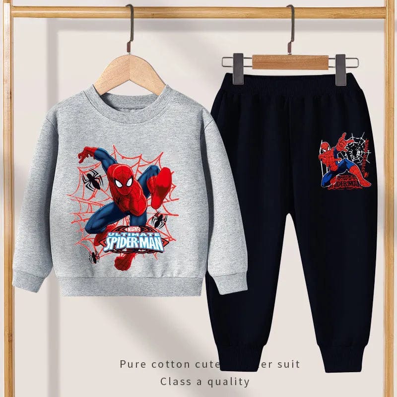 BBG Fashion Kids Winter Spiderman Printed Tracksuit Double Fleece - The Storvia Designers