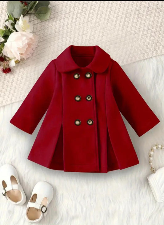 Kids Western Style Button Fleece Coat | Winter Arrival